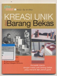 Kreasi unik dari barang bekas