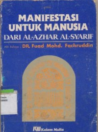 MANIFESTASI UNTUK MANUSIA DARI AL-AZHAR AL-SYARIF