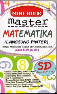 Mini Book Master Matematika SD Kelas IV, V, & VI