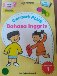 Cermat Plus Bahasa Inggris,: Usia 4-5 Tahun Semester 1