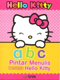 Pintar Menulis Bersama Hello kitty