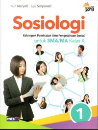 Image of SOSIAOLOGI : Kelompok Peminatan Ilmu Pengetahuan Sosial untuk SMA/ MA Kelas X