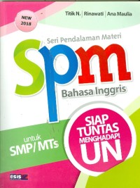 Image of SPM Bahasa Inggris Untuk SMP/MTs