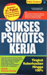 Image of SUKSES PSIKOTES KERJA