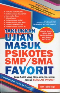 Image of TAKLUKAN UJIAN MASUK  PSIKOTES SMP/SMA FAVORIT