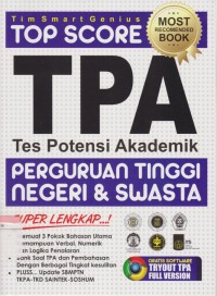 Top Score TPA Perguruan Tinggi Negeri dan Swasta