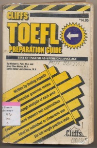 Image of Cliffs TOEFL Preparation Guide