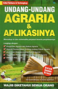 UNDANG-UNDANG AGRARIA & APLIKASINYA