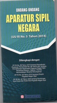 Image of UNDANG-UNDANG APARATUR SIPIL NEGARA