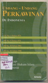 Undang-Undang Perkawinan Di Indonesia